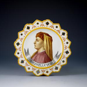 Piattino traforato con ritratto di Brunellesco